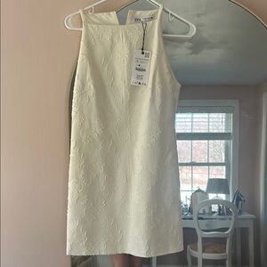 Zara Cream Floral Women's Dress